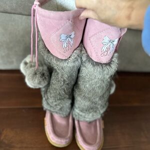 Ladies Manitoba/mukluk  Winter Fur/leather boots